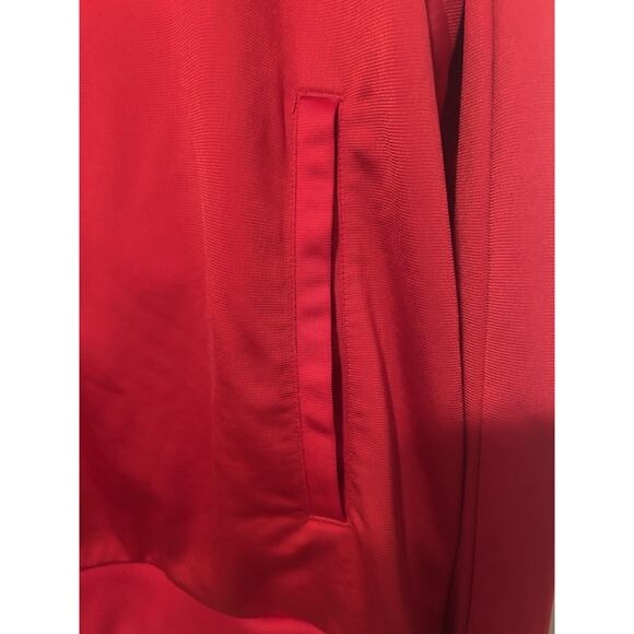 MENS ADIDAS Red Track Jacket Full Zip Size XL - Picture 5 of 6